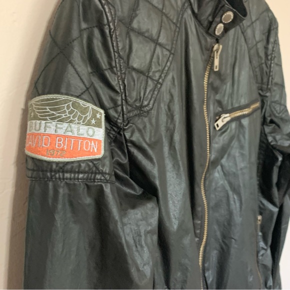 Buffalo David Bitton Mens Jacket Motorcycle Design Sz S - Picture 9 of 13